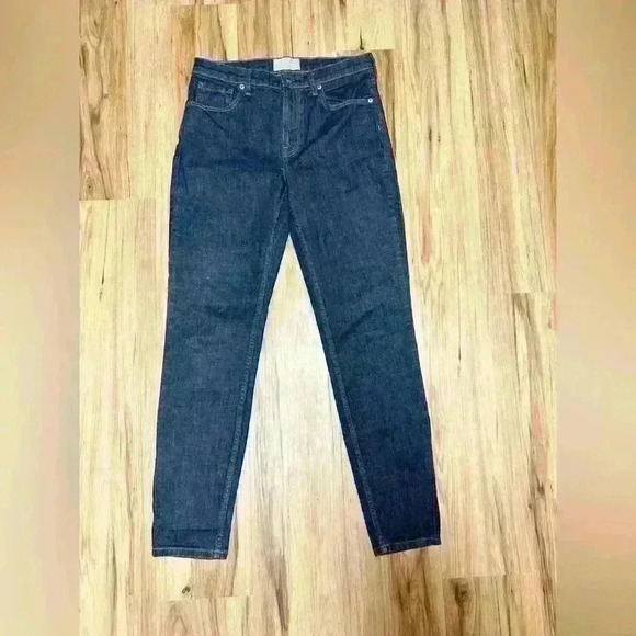 Everlane High Waist Dark Wash Jeans Size 29 Tall - Picture 3 of 10